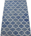 5x8 Modern Blue Handmade Area Rug