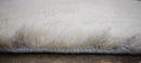 Beige and Charcoal Wool Area Rug 5x8 - Handmade Contemporary