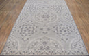 Gray Traditional Style Hand Tufted Wool Area Rug 5x8 - Plush Pile