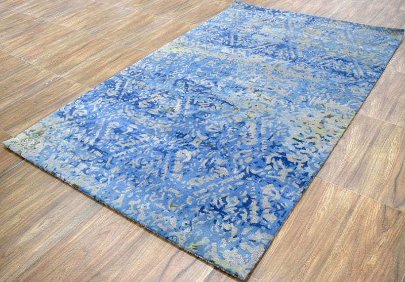 5x8 Rug | Traditional Handmade Wool blended with Viscose Area Rug | The Rug Decor | TRD630058