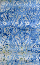 Blue Hand Tufted Wool Viscose Area Rug 5x8 - Modern Silky Sheen