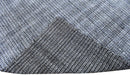 Silver and Black Contemporary Hand Loom Viscose Area Rug 5x8