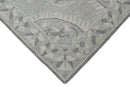 Traditional Silver and Gray Hand Tufted Premium Wool Area Rug 5x8 Living Room Decor