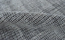 Modern Contemporary Black and White Hand Loom Wool 5x8 Area Rug