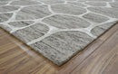 5x8 Handmade Geometrical Design Wool and Viscose Area Rug