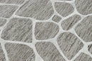 Modern Contemporary Brown Ivory Wool Hand Tufted Area Rug 5x8