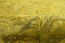 Gold Traditional Floral Hand Tufted Wool Area Rug - Overdyed by The Rug Decor