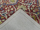 Red and Camel Traditional Hand Tufted Premium Fine Wool Area Rug 5x8 with Soft Pile