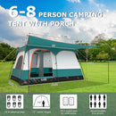6-8 Person Camping Tent with Double Rooms and 2 Doors by LJGDeals