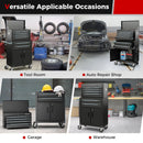 6-Drawer Rolling Tool Storage Chest Cabinet with Universal Wheels and Hooks by LJGDeals