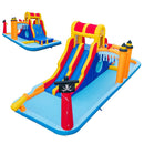6-In-1 Inflatable Water Slide with Dual Slides and Cave Crawling Game without Blower by LJGDeals