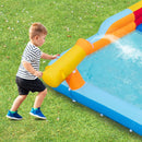 6-In-1 Inflatable Water Slide with Dual Slides Climbing Wall and Cave Crawling Game with 950W Blower by LJGDeals