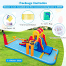 6-In-1 Inflatable Water Slide with Dual Slides and Cave Crawling Game without Blower by LJGDeals