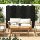 6-Panel Room Divider 5.6 FT Tall Folding Privacy Screen with Hand-woven Texture by LJGDeals