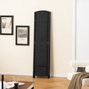 6-Panel Room Divider 5.6 FT Tall Folding Privacy Screen with Hand-woven Texture by LJGDeals