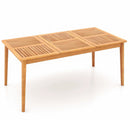 6-Person Outdoor Acacia Wood Rectangular Bistro Dining Table by LJGDeals