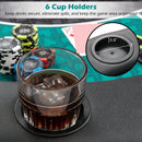 Portable 48 Inch 6-Player Foldable Poker Table Top Round Game Mat-Green by LJGDeals