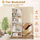 6-Tier Bookcase with 6 Open Shelves and Anti-Toppling Kits by LJGDeals