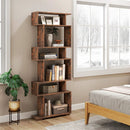 6-Tier Geometric Bookshelf with 2 Anti-Tipping Kits for Home Office by LJGDeals