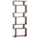 6-Tier Geometric Bookshelf with 2 Anti-Tipping Kits for Home Office by LJGDeals