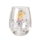 Crystal Christmas Santas Sleigh Wine Water Glasses Set Of 2 17 5OZ Xmas Diamond Merry Christmas Sant by The Wine Savant