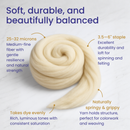 Undyed Corriedale Cross Combed Wool Top