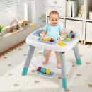 Glowing Wheels Toddler Tricycle Foldable Kids Trike with Basket and Duck Bell