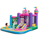 6-in-1 Kids Blow up Castle with Slide and Jumping Area and Ball Pit Pools without Blower by LJGDeals