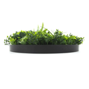Artificial Green Wall Disc 20in – Black Frame – UV Resistant – Commercial Grade by Designer Plants USA