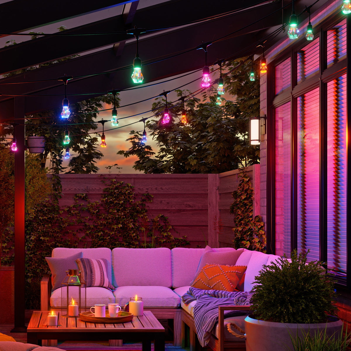 Matter Smart Multicolor Outdoor String Lights Smarter Kit 98ft (30m), photo 6 of 7