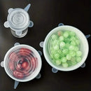 6-Pieces: Reusable Durable Food Storage Bowl Lids