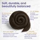 Natural Brown Corriedale Cross Combed Wool Top
