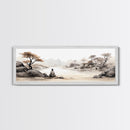 Yoga Studio Wall Decor, Framed Canvas Print, Christmas Gift, Spiritual Boho Decor, Zen Wall Decor, Meditation Art