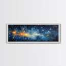 Framed Canvas Print Of The Universe, Space Exploration, Galaxy Print, Astronomical Gift, Room Decor, FREE SHIPPING