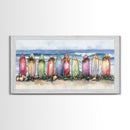 Christmas beach art, tropical Christmas decor, Christmas wall art, canvas print, beach Christmas decor, holiday wall art