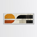 Art Deco Abstract Wall Art, Framed Canvas Print, Canvas Art, Earth Tons, Muted and Subdued Wall Art, Thought Provoking Abstract Art