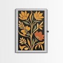 Flower Market Print Framed Canvas Print Mid-Century Modern Botanical Wall Art Boho Modern Farmhouse Living Room Art