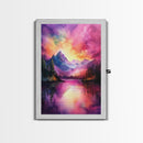 Cute Fantasy Landscape Wall Art Canvas Print, Nursery Decor, Kid's Room Wall Art, Home Decor For Girl's Dorm
