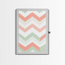 Watercolor Abstract Chevrons Art Print, Framed Canvas Print, Abstract Art Print, Modern Abstract, MCM, Midcentury Modern Decor