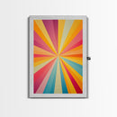 Mid Century Star Burst Canvas Print, Art Print, Retro Style Pastel Spiral Art, Modern Art, Modern Abstract Art Print, Wall Hangings