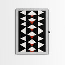 Arrow Panel Canvas Print, Boho Art, Wood Panel Canvas, Terracotta Art, Aztec Art, Retro Mid Century Modern Geometric Wall Art