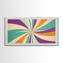 NuevArt Framed Canvas Print Wall Art MCM Mid Century Modern Canvas Print Abstract Shapes Illustration Mid Century Modern Wall Art