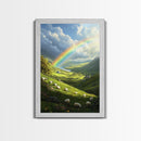 A Rainbow Over Ireland, Ireland Landscape Painting Print, Irish Decor, Ireland Wall Art, Ireland Inspired Home Decor