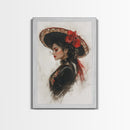 The Matador - Framed Canvas Print - Spanish Style Art - Cultural Home Decor