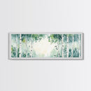 Aspen Trees Oil Painting Canvas Print, Autumn Aspens Print, Muted White Tree Wall Art Country Farmhouse Wall Art Birch Tree Art