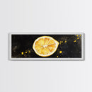 Panoramic Lemon painting Print, Food Kitchen Wall Art, Dining Room Decor, Horizontal Wall Art, Lemon Art, Lemon Home Decor, Kitchen Painting