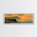 Ireland Painting Print Cliffs of Moher, Framed Canvas Print, Wood Framed Wall Art, Ireland Painting, Ireland Decor, Art of Ireland