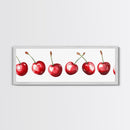 Panoramic Cherry painting Print - Kitchen Home Decor - Trendy Dorm Room Wall Art - Dining Room Decor - Cherry Art - Cherry Painting