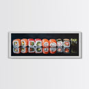 Panoramic Extra Wide Kitchen Wall Art, Sushi Painting Tuna Roll Painting, Modern Art for Kitchen, Kitchen Painting, Dining Room Decor