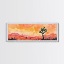 California Desert at Sunset, Death Valley Wall Art, Joshua Tree California Home Decor, California Art, Panoramic Extra Wide Art